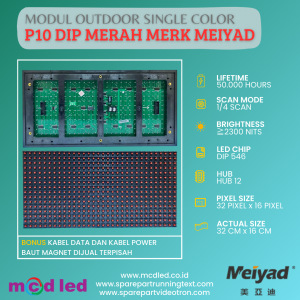 MODUL P10 MERAH DIP OUTDOOR MEIYAD