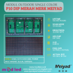 MODUL P10 MERAH DIP OUTDOOR MEIYAD