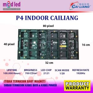 MODUL P4 FULL COLOR RGB SMD INDOOR CAILIANG