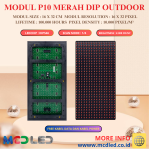 PANEL MODUL P10 MERAH DIP OUTDOOR