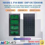 PANEL MODUL P10 BIRU DIP OUTDOOR
